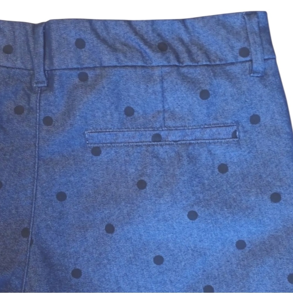 OLD NAVY Pixie Polka Dot Ankle Pants in Blue w/ Black Dots Size 6 -- NWT - Picture 9 of 12